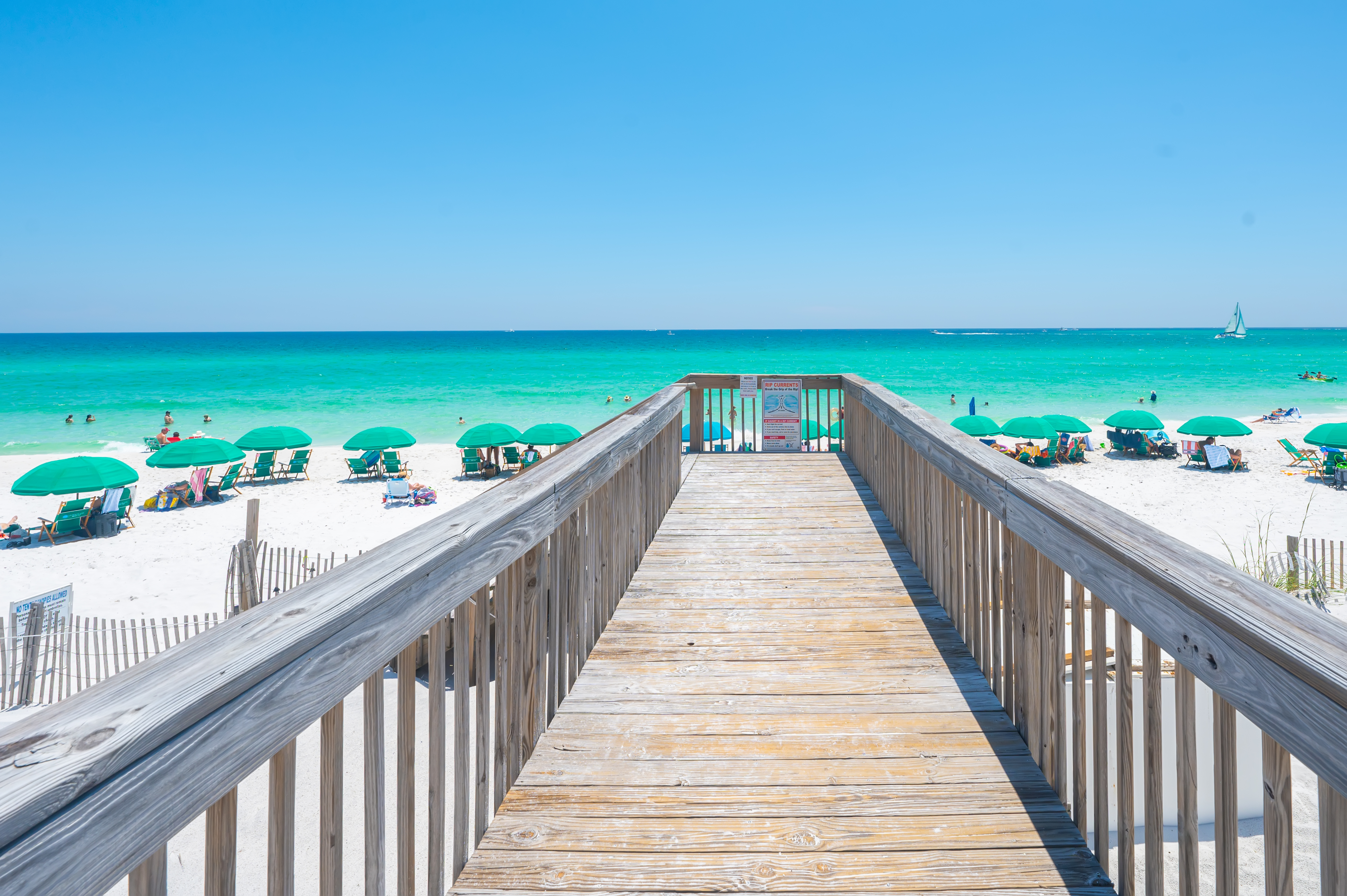 beach walkover right off elevators