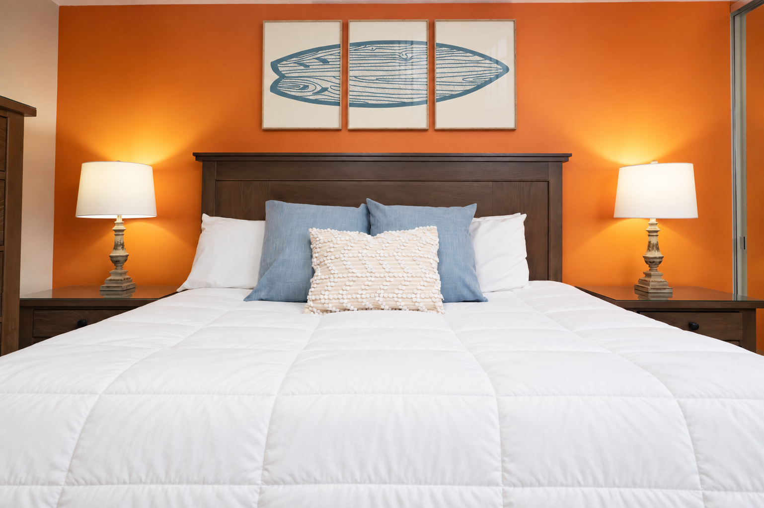 bedroom with king bed