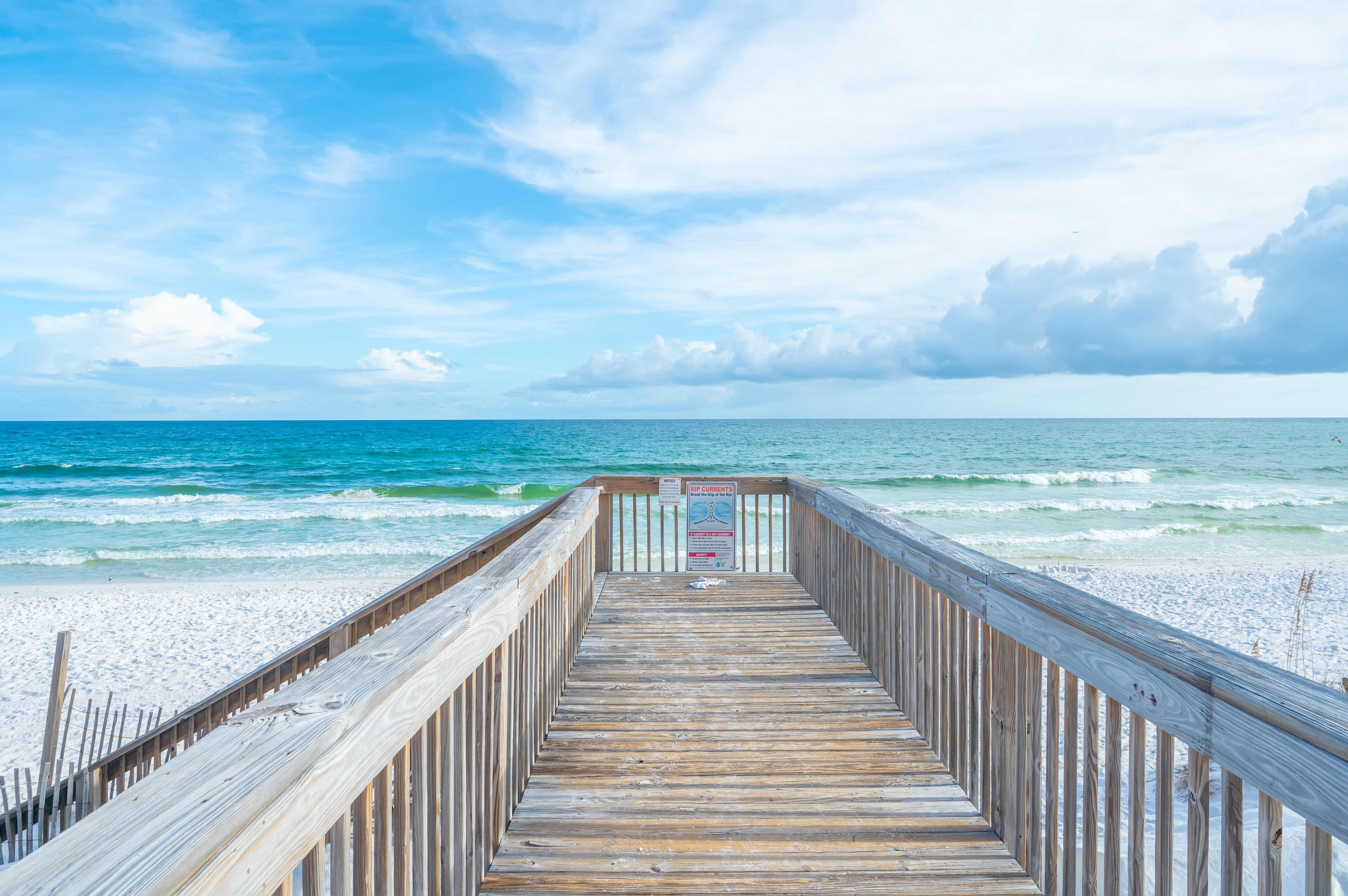 beach walkover right off elevators
